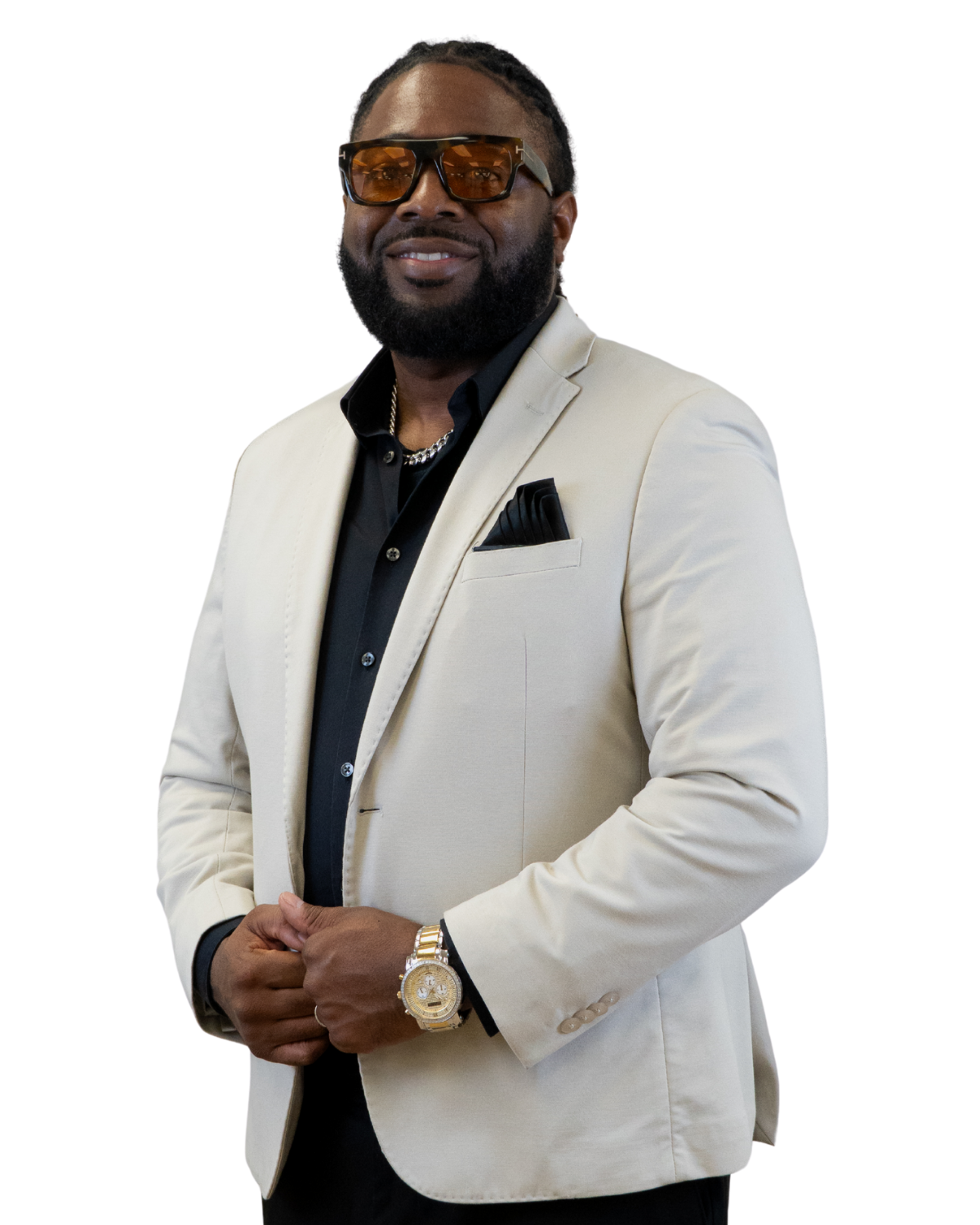 Portrait of DJ Terry, an expert wedding DJ at 10 South